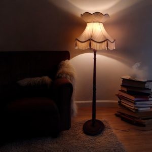 Antique Oak Floor Lamp / Turned Column / c1930 / FREE DELIVERY - Image 6