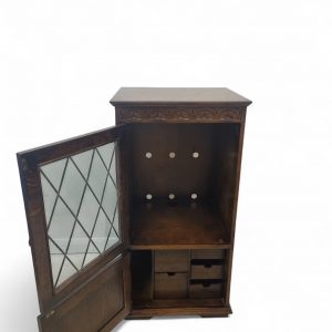 Vintage Old Charm Style Hi Fi Cabinet / Bookcase / Lifting Top / c1960 / FREE DELIVERY - Image 9