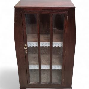 Antique Edwardian Floor Bookcase / Gin Cabinet / Glazed Door / c1900 / FREE DELIVERY - Image 10