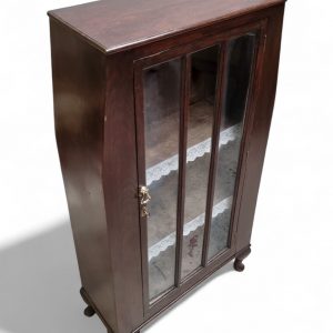 Antique Edwardian Floor Bookcase / Gin Cabinet / Glazed Door / c1900 / FREE DELIVERY - Image 7