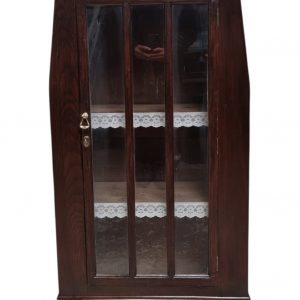Antique Edwardian Floor Bookcase / Gin Cabinet / Glazed Door / c1900 / FREE DELIVERY - Image 6
