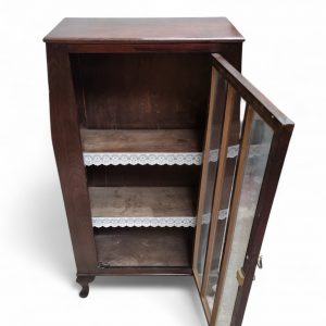 Antique Edwardian Floor Bookcase / Gin Cabinet / Glazed Door / c1900 / FREE DELIVERY - Image 4
