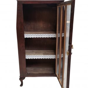Antique Edwardian Floor Bookcase / Gin Cabinet / Glazed Door / c1900 / FREE DELIVERY - Image 3