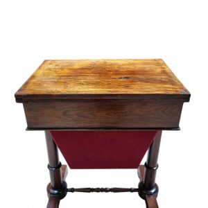 Antique Victorian Rosewood Work Table / c1850 / FREE DELIVERY - Image 3