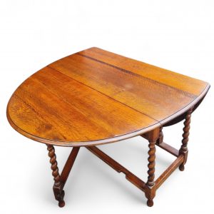 Antique English Large Drop Leaf Table / Solid Oak / Seats 4-8 / c1900 / FREE DELIVERY - Image 7