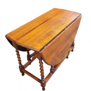 Antique English Large Drop Leaf Table / Solid Oak / Seats 4-8 / c1900 / FREE DELIVERY - Image 3