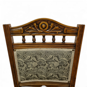 Antique Edwardian Bedroom Chairs c1910 / Set of 2 / New Upholstery / FREE DELIVERY - Image 6
