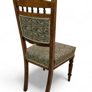 Antique Edwardian Bedroom Chairs c1910 / Set of 2 / New Upholstery / FREE DELIVERY - Image 8