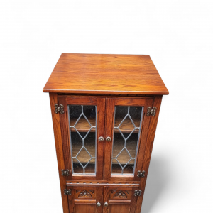 Vintage Old Charm Wood Bros / Hi Fi Cabinet / Bookcase / Drink Cabinet / Tudor Brown / Made in England 1970s / FREE DELIVERY - Image 8