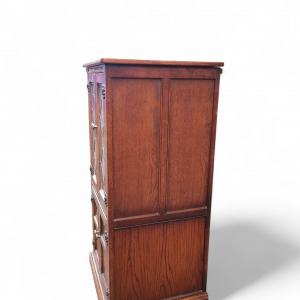 Vintage Old Charm Wood Bros / Hi Fi Cabinet / Bookcase / Drink Cabinet / Tudor Brown / Made in England 1970s / FREE DELIVERY - Image 5