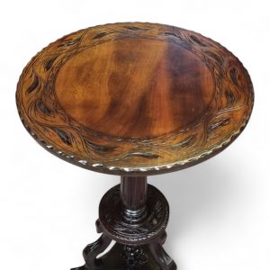 Antique Oak Wine Side Table / Made in England c1920 / FREE DELIVERY - Image 3