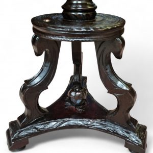 Antique Oak Wine Side Table / Made in England c1920 / FREE DELIVERY - Image 4