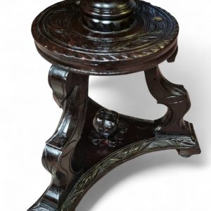 Antique Oak Wine Side Table / Made in England c1920 / FREE DELIVERY - Image 5