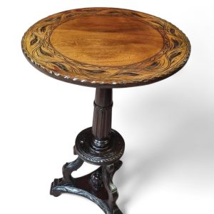 Antique Oak Wine Side Table / Made in England c1920 / FREE DELIVERY - Image 7
