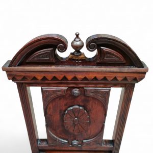 Antique Mahogany Hall Chair / Highly Carved c1840 / FREE DELIVERY - Image 3