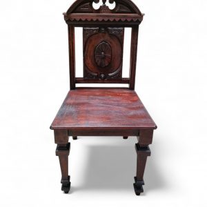 Antique Mahogany Hall Chair / Highly Carved / c1840 / FREE DELIVERY - Image 12