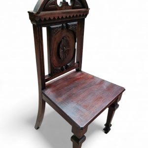 Antique Mahogany Hall Chair / Highly Carved / c1840 / FREE DELIVERY - Image 8