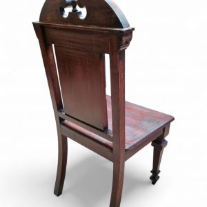 Antique Mahogany Hall Chair / Highly Carved / c1840 / FREE DELIVERY - Image 7