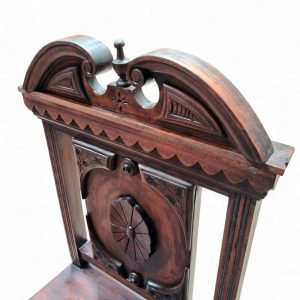 Antique Mahogany Hall Chair / Highly Carved / c1840 / FREE DELIVERY - Image 9