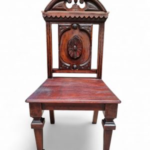 Antique Mahogany Hall Chair / Highly Carved / c1840 / FREE DELIVERY - Image 10