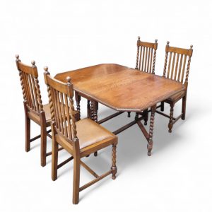 Antique English Oak Drop Leaf Table / Barley Twist / Dates From Around The 1880s / 6-8 Seats / FREE DELIVERY - Image 13