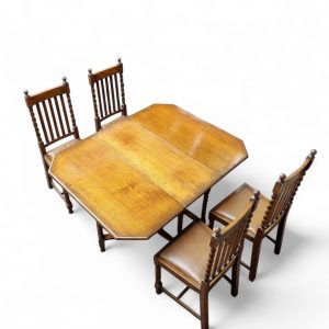 Antique English Oak Drop Leaf Table / Barley Twist / Dates From Around The 1880s / 6-8 Seats / FREE DELIVERY - Image 12