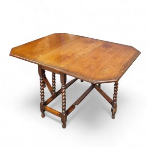 Antique English Oak Drop Leaf Table / Barley Twist / Dates From Around The 1880s / 6-8 Seats / FREE DELIVERY - Image 5