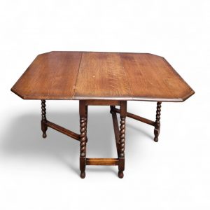 Antique English Oak Drop Leaf Table / Barley Twist / Dates From Around The 1880s / 6-8 Seats / FREE DELIVERY - Image 6