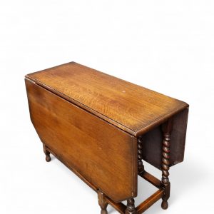 Antique English Oak Drop Leaf Table / Barley Twist / Dates From Around The 1880s / 6-8 Seats / FREE DELIVERY - Image 7