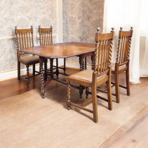 Antique English Oak Drop Leaf Table / Barley Twist / Dates From Around The 1880s / 6-8 Seats / FREE DELIVERY - Image 11