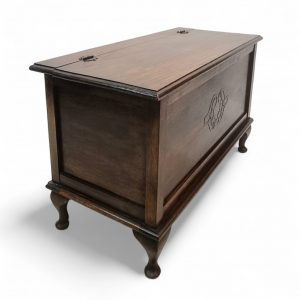 Antique Wooden Storage Blanket Chest / Lift Top / Solid Oak / c1920 / FREE DELIVERY - Image 9