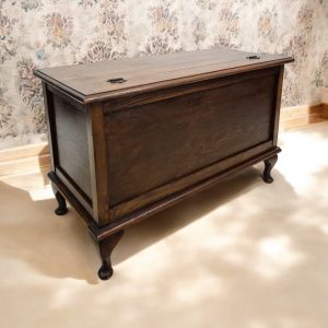 Antique Wooden Storage Blanket Chest / Lift Top / Solid Oak / c1920 / FREE DELIVERY - Image 11