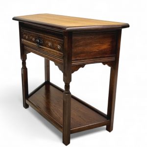 Vintage Oak Console Table / Old Charm Style / Table Solid Oak / Made in England c1950 / FREE DELIVERY - Image 12
