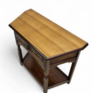 Vintage Oak Console Table / Old Charm Style / Table Solid Oak / Made in England c1950 / FREE DELIVERY - Image 9