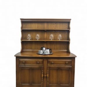 Vintage Ercol Carved Oak Dresser / Made in England 1960s / FREE DELIVERY - Image 5