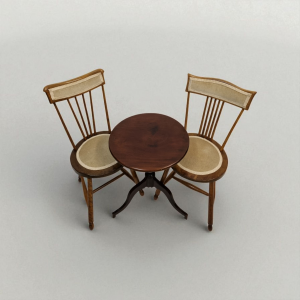 Antique Occasional Bedroom Chairs / Spindle Back / Penny Seat / Set of 2 / c1920 / FREE DELIVERY - Image 10