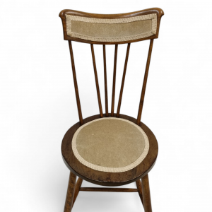 Antique Occasional Bedroom Chairs / Spindle Back / Penny Seat / Set of 2 / c1920 / FREE DELIVERY - Image 4