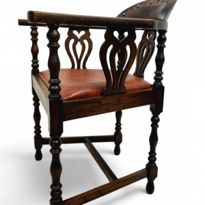 Antique Victorian Oak Office Desk Chair / c1850 / FREE DELIVERY - Image 8
