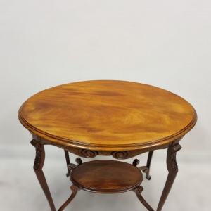 Antique Edwardian Mahogany Two-Tier Occasional Table / Servants Wooden Table / Edwardian (1901-1920) Time Period / FREE DELIVERY - Image 8