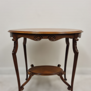 Antique Edwardian Mahogany Two-Tier Occasional Table / Servants Wooden Table / Edwardian (1901-1920) Time Period / FREE DELIVERY - Image 7
