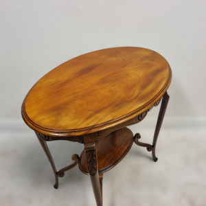 Antique Edwardian Mahogany Two-Tier Occasional Table / Servants Wooden Table / Edwardian (1901-1920) Time Period / FREE DELIVERY - Image 6