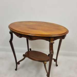 Antique Edwardian Mahogany Two-Tier Occasional Table / Servants Wooden Table / Edwardian (1901-1920) Time Period / FREE DELIVERY