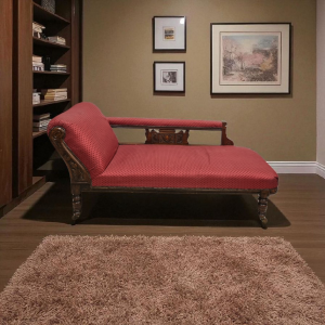 Antique Edwardian Chaise Longue / Solid Oak Frame / c1910 / FREE DELIVERY - Image 5