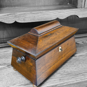 Antique Victorian Tea Caddy Box / c.1880 / FREE DELIVERY - Image 4