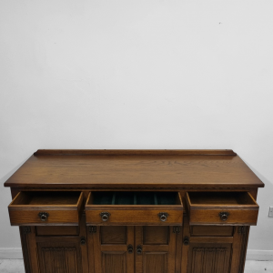 Vintage Old Charm Wood Bros Modern Sideboard / Tudor Brown Oak / Made in England c1970 / FREE DELIVERY - Image 2