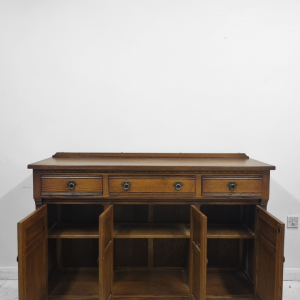 Vintage Old Charm Wood Bros Modern Sideboard / Tudor Brown Oak / Made in England c1970 / FREE DELIVERY - Image 9