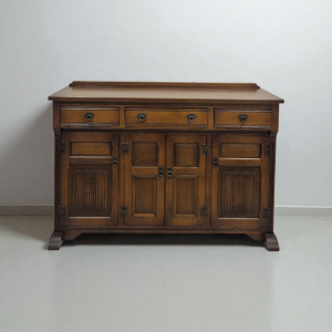 Vintage Old Charm Wood Bros Modern Sideboard / Tudor Brown Oak / Made in England c1970 / FREE DELIVERY - Image 7