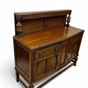 Antique Oak Carved Sideboard / c1920 / FREE DELIVERY - Image 10