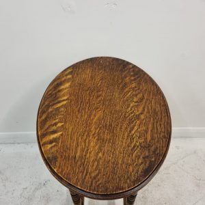 Antique Oak Side Occasional Oval Hall Table / c1900 / FREE DELIVERY - Image 5