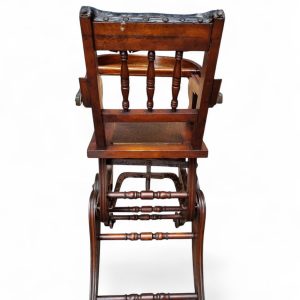 Antique Victorian Metamorphic Childs High Chair / Converts to Rocker / c.1885 / FREE DELIVERY - Image 7